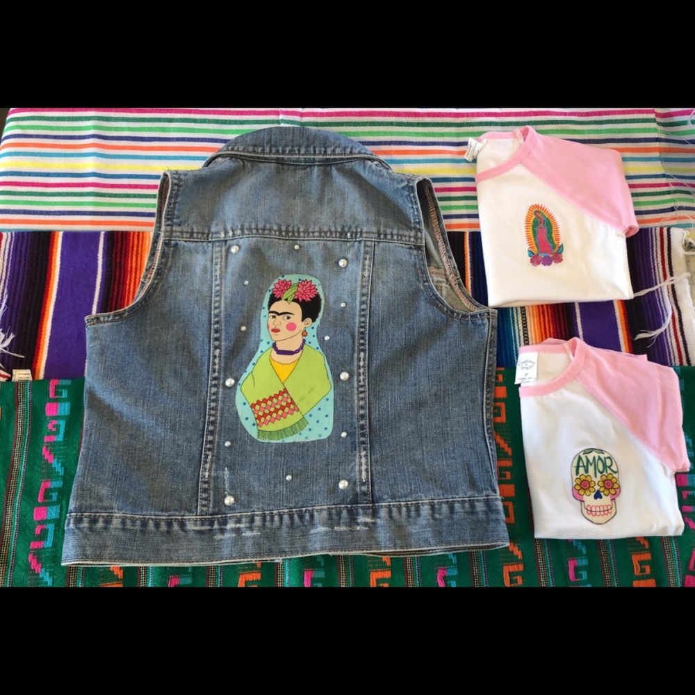 Vintage up-cycled kids Gap jean jacket.